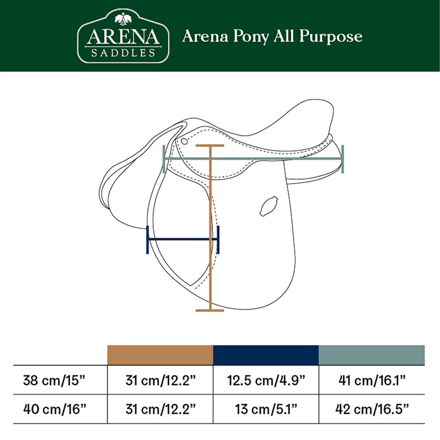 Arena Pony All Purpose Saddle - Image 5