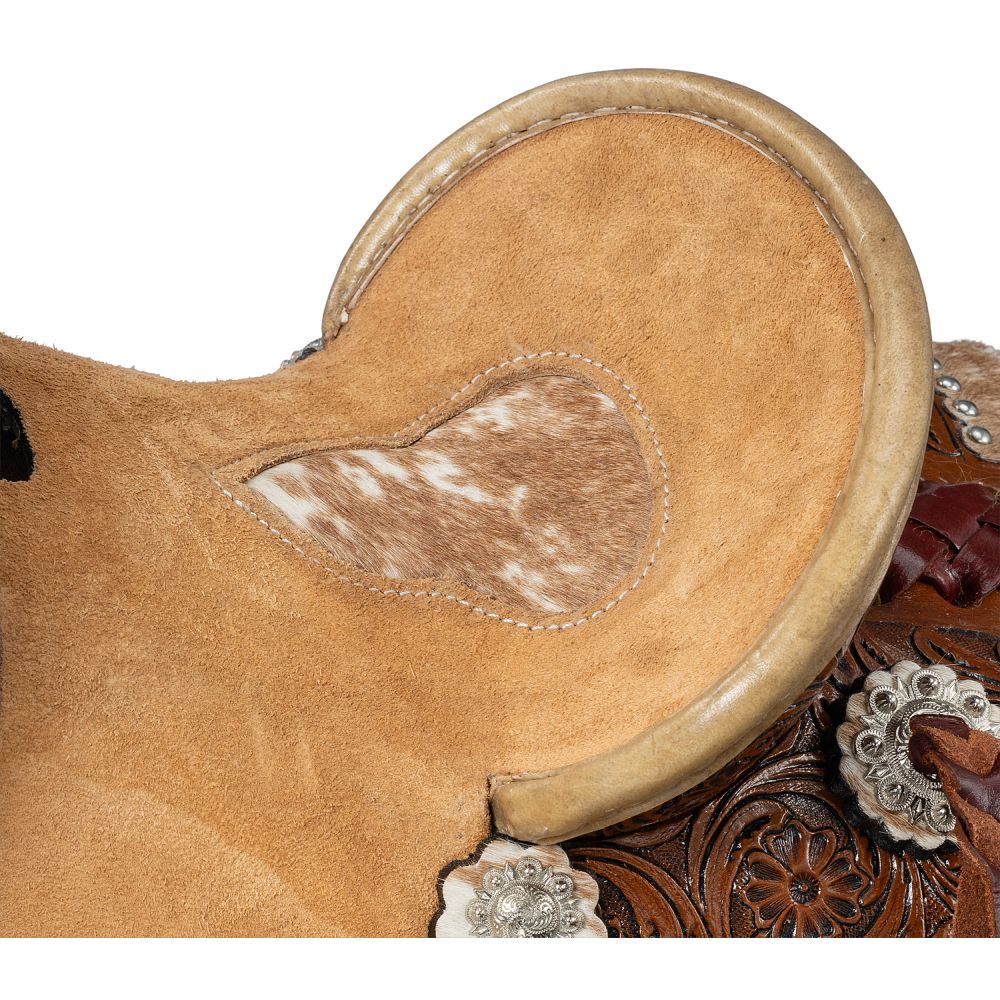Tough1 Silver Royal Mini Marshal Barrel Saddle - Image 2